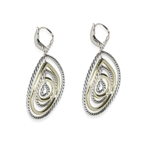 David Yurman Mobile Drop Earring in 18k Yellow Gold/Sterling Silver - Picture 2 of 3